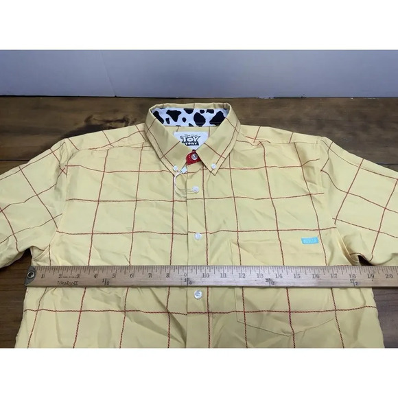 RSVLTS Shirt Men's Small Toy Story Sheriff Woody Button Down Kunuflex - Picture 8 of 11